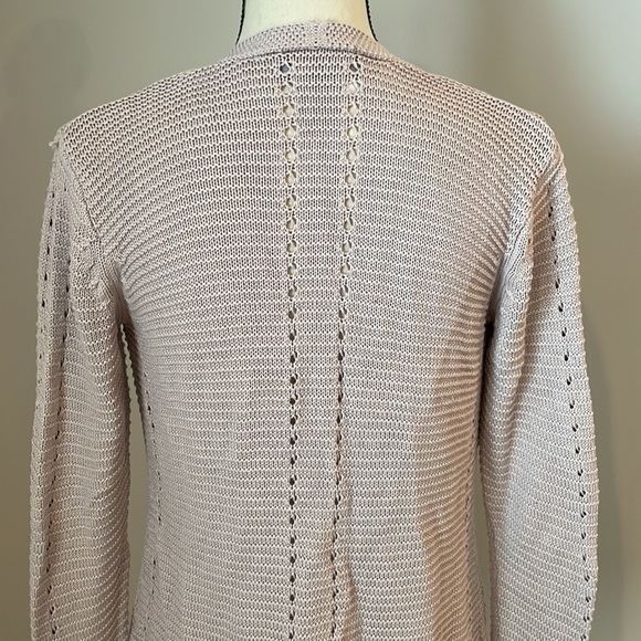 Belle by Bellidini Knit Cardigan Sweater SZ S Light Purple Open Front No Pockets - Picture 10 of 13